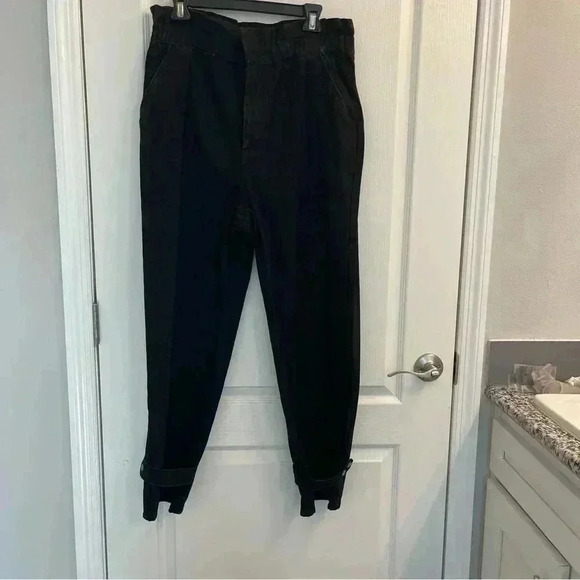 Acid-Washed Pair Of Paperbag Jeans By CULPOS X INC. - Picture 3 of 15